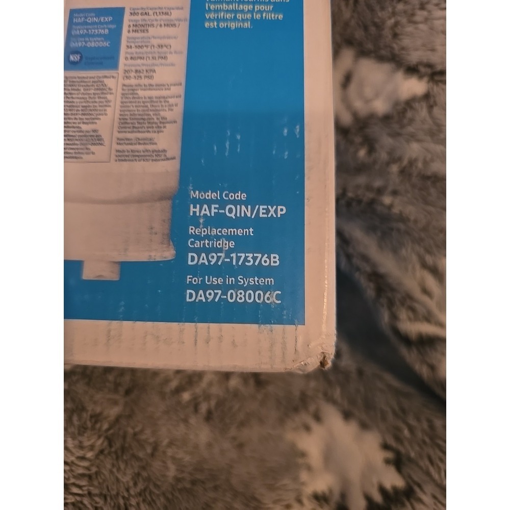 1 PACK NEW Samsung DA97-17376B HAF-QIN/EXP REFRIGERATOR Water Filter - Picture 2 of 8